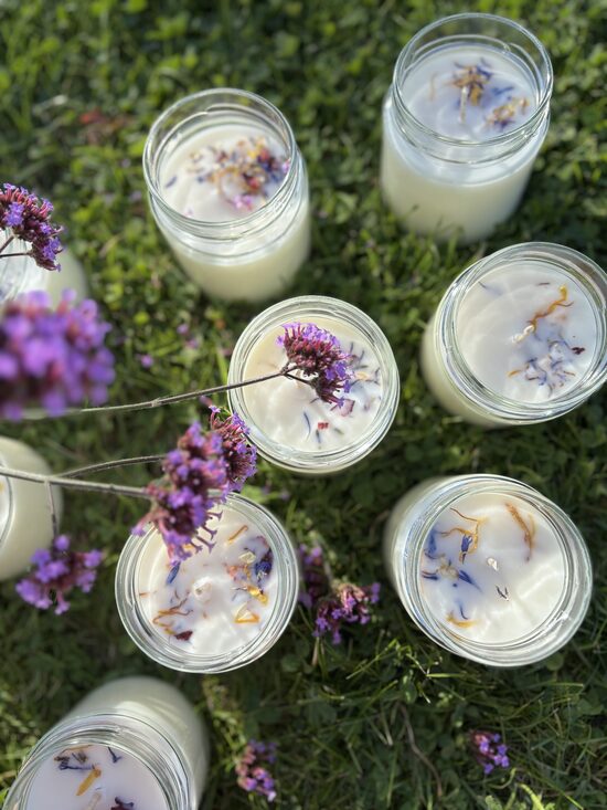 Sojas vaska sveces - LAVANDA