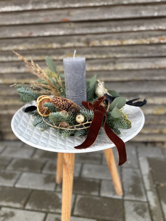 Adventes dekors ar sveci